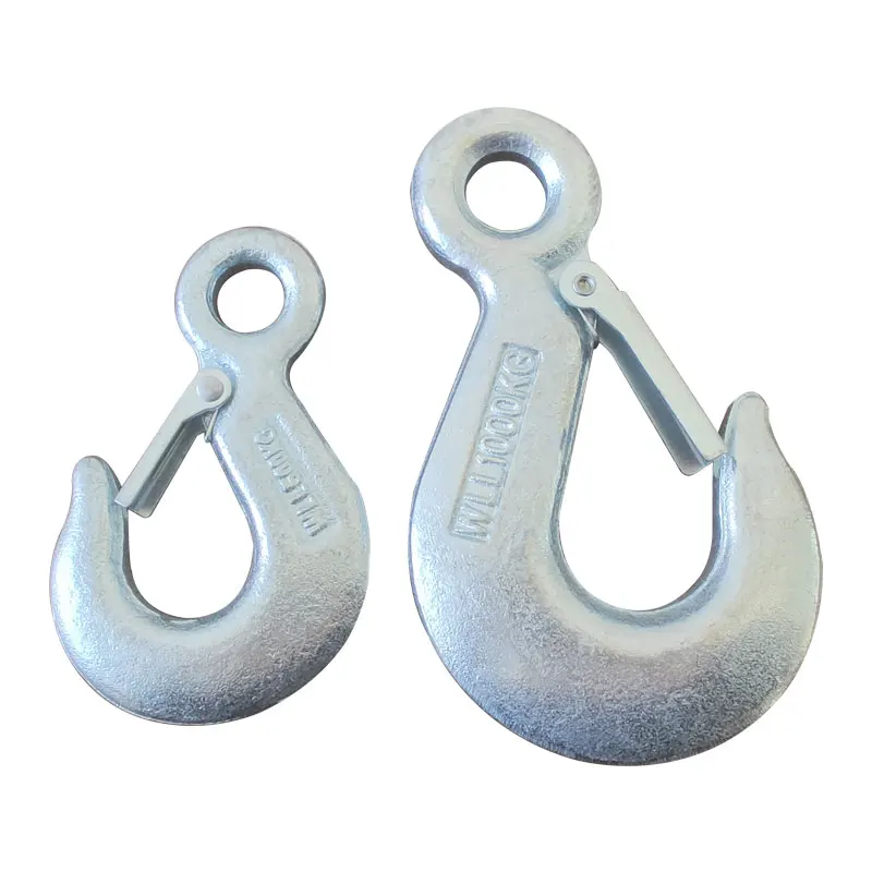 Eye type hoist hook sling lifting hook with latch