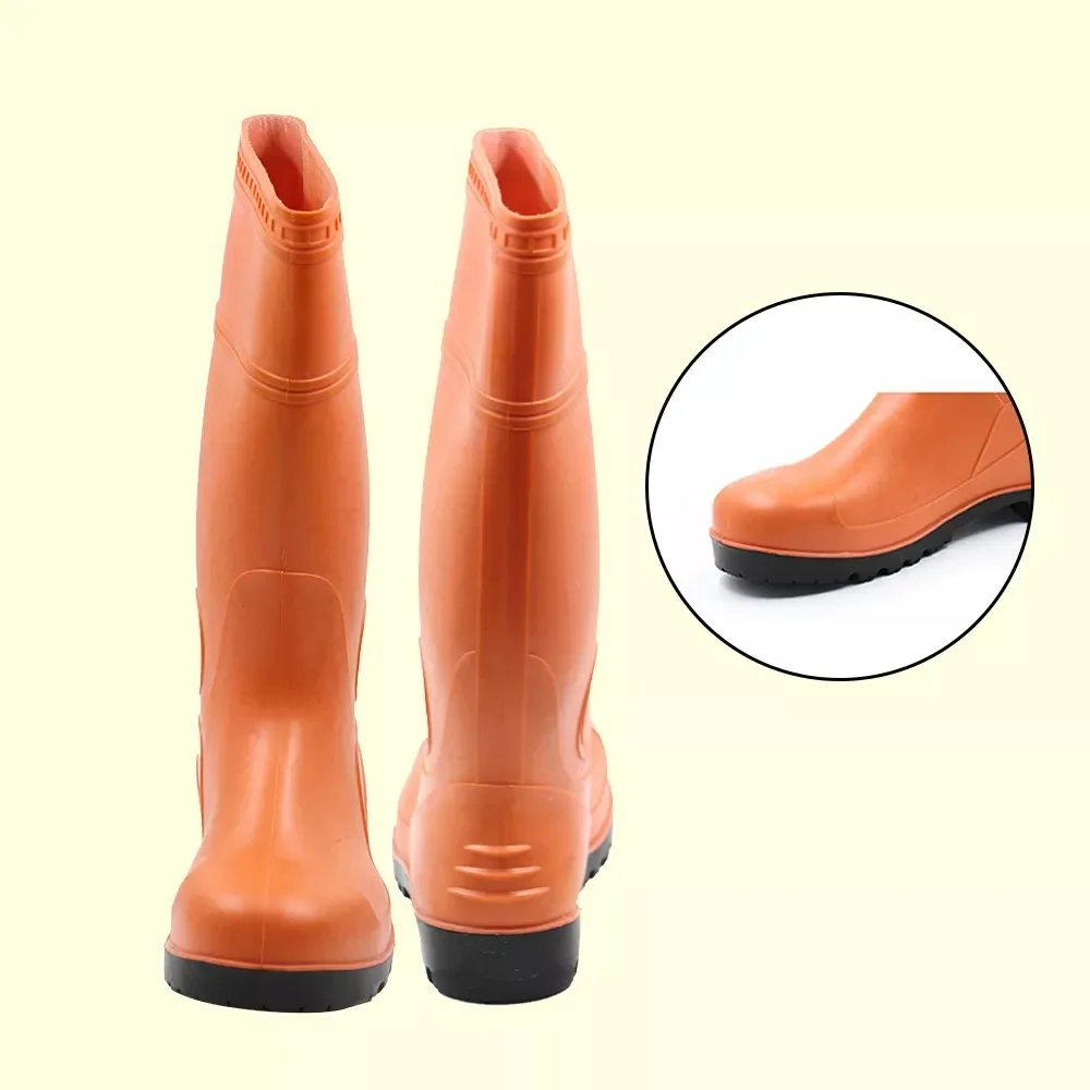 anti-slip unisex wholesale design your own construction PVC rain boot gum boots for thick legs wellington rain boots
