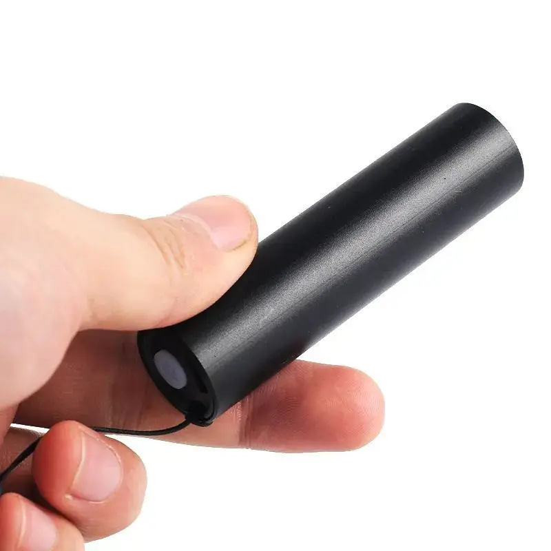 Mini High Power 100 Lumen USB Rechargeable Aluminum Portable Smart Pocket LED Flashlight With 3 Modes Lights