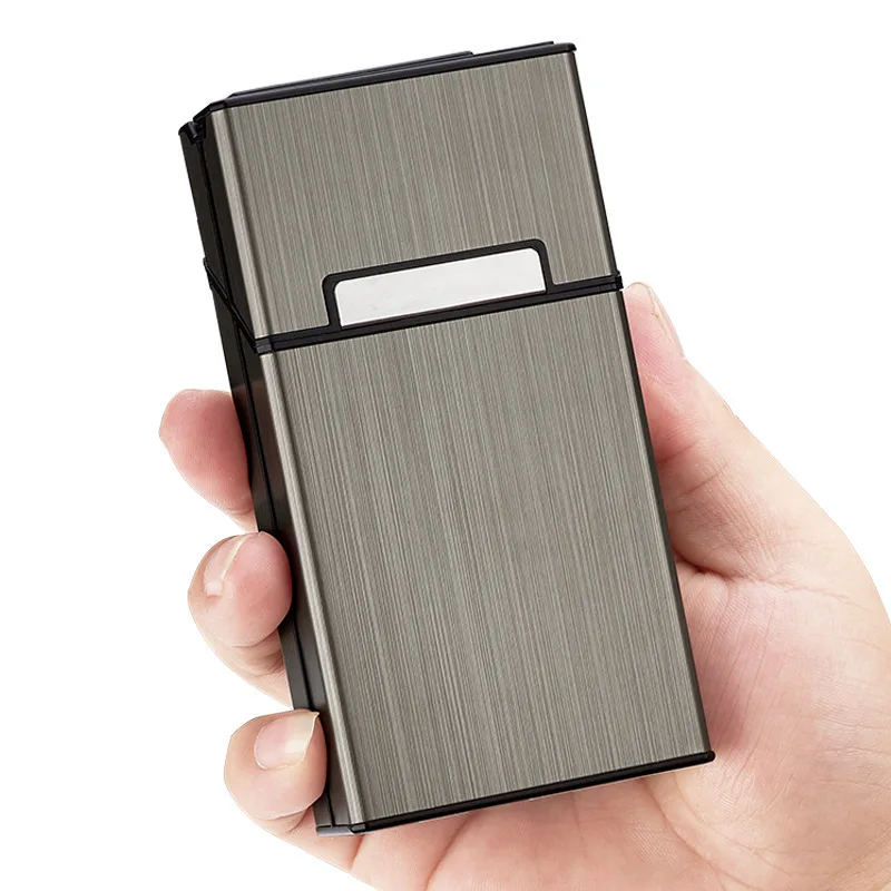Wholesale Custom Logo 20 Pcs Metal Modular Cigarette Case With Removable  USB lighter