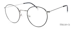Popular Women Multi Colors circle shape Optical Metal Eyeglass Frame wholesale