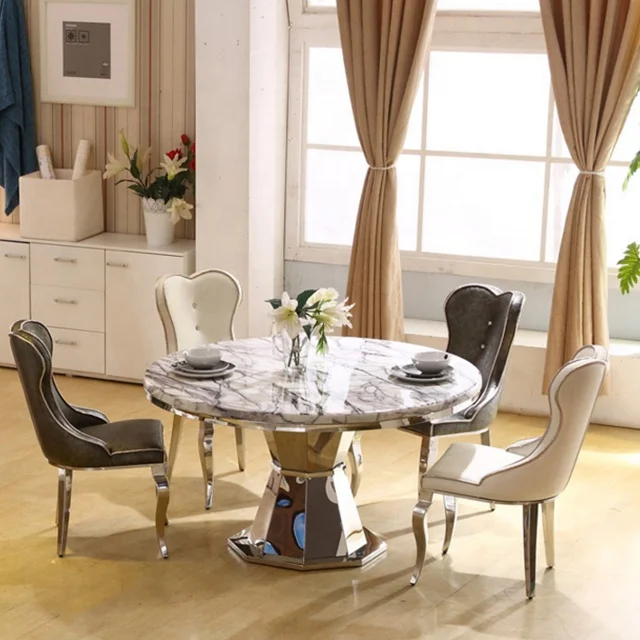 Philippines Furniture Modern Stainless Steel Dining Table For Chairs For Dining Room