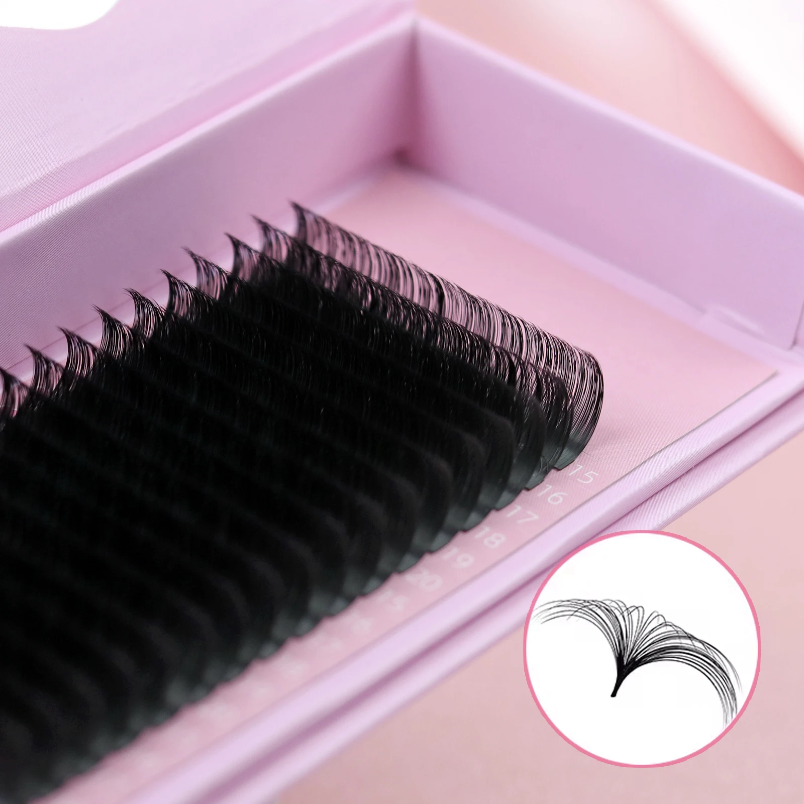 Allison Cashmere 0.07 Eyelash Extension Supplies Trays Lash Wholesale Custom Individual Volume Eyelash Extension