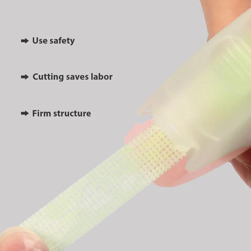 Mini Acrylic Plastic Tape Dispenser Cutter Eyelash Extensions Cutting Tape Tools with Custom Logo Packaged in Boxes