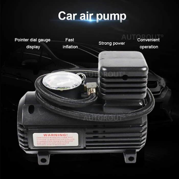 Plastic DC12V 150PSI  mini handheld Portable car  tire inflator  tire air inflator air pump