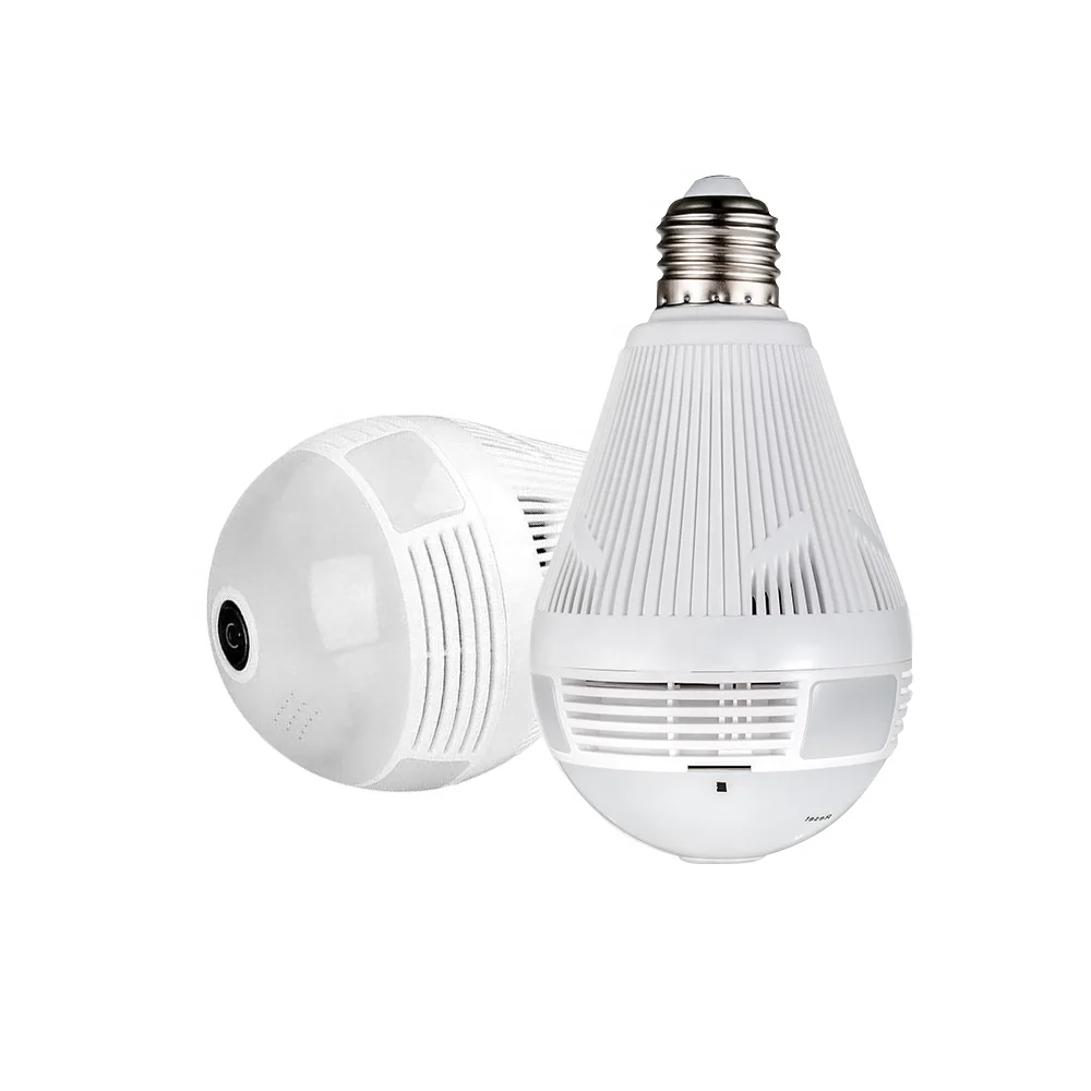 Good Price Light HD960P Fisheye Panoramic Icsee Wifi Bulb Camera 360 degree monitoring bulb Mobile app WiFi bulb