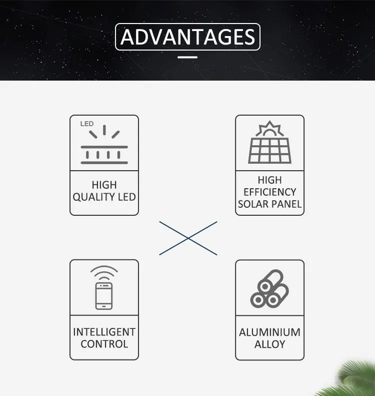 Solar power lights 40w 60w 80w 100w high lumen Waterproof ip67 solar street light manufacturer price