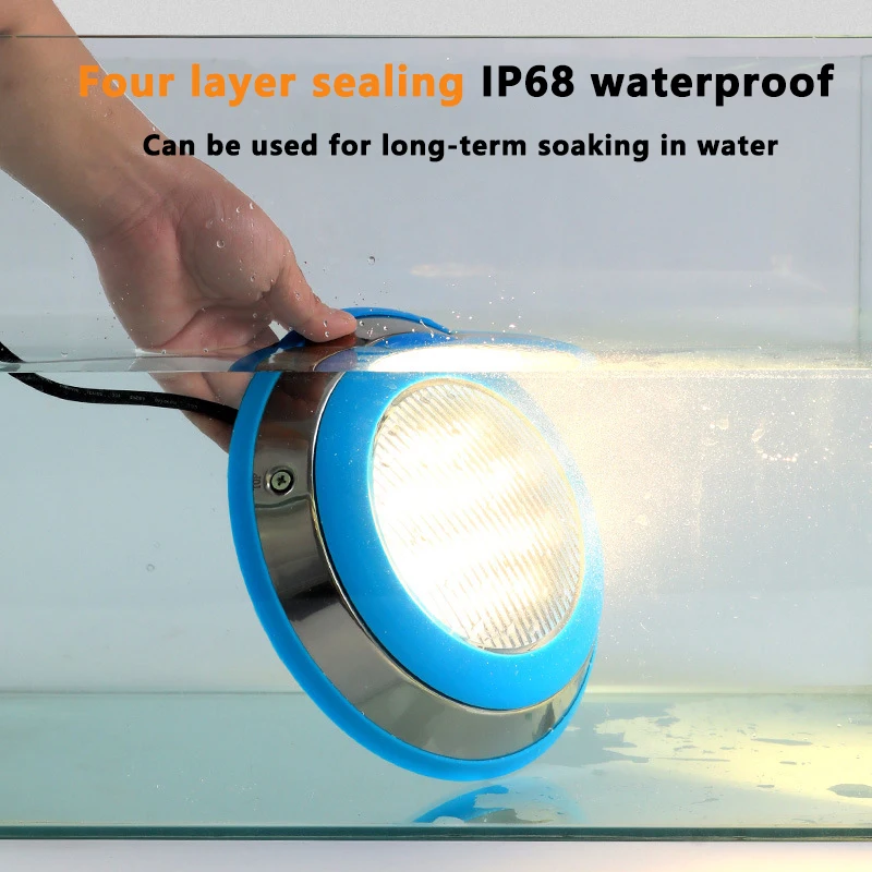 Neonlap 6W 9W 12W 18W 24W RGB 24V IP68 SS Wall Mounted Waterproof Led Underwater Swimming Pool Lights