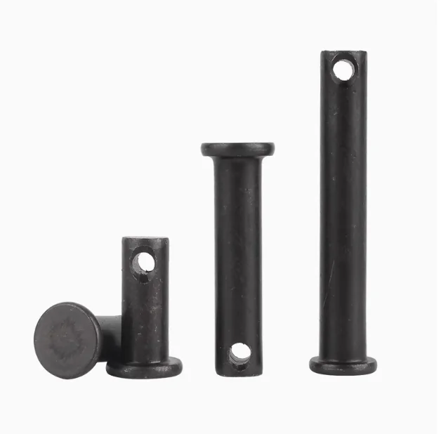 M8m10m12GB882 Steel Shaft Black Flat Head Positioning Pin with Hole Black Pin Shaft