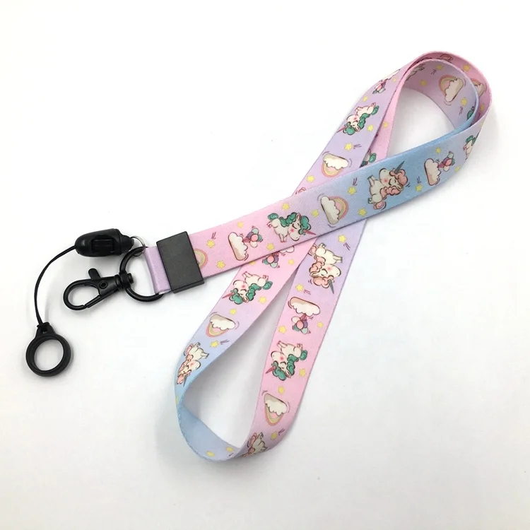  Пользовательский логотип сублимационная печать Lanyard Vape с силиконовым