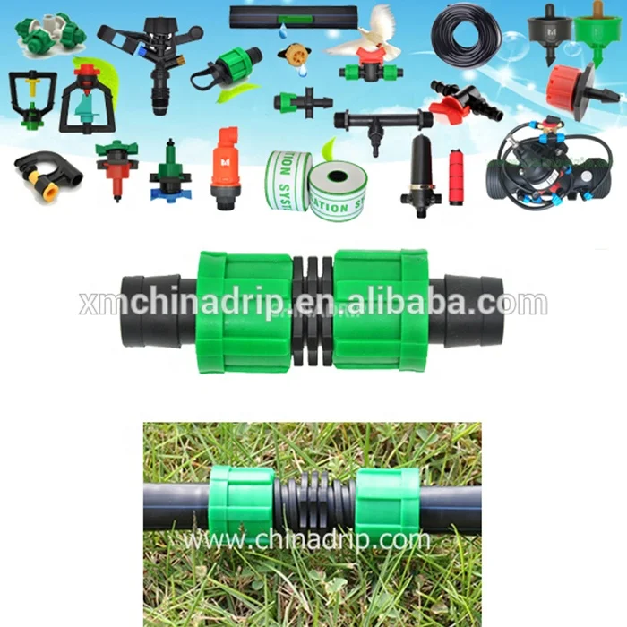 Plastic Material Irrigation Fittings Drip Tape Fittings for Farm System and Drip Irrigation System