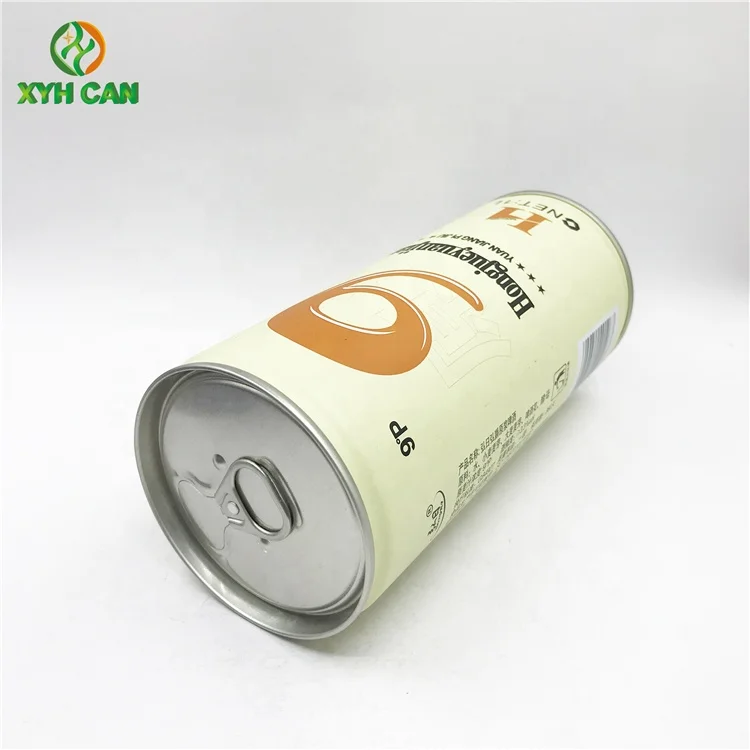 New Arrival 1L round Metal Beer Tin Can 1000ml Volumetric Beverage & Tea Storage Container with Ring Use Promotion