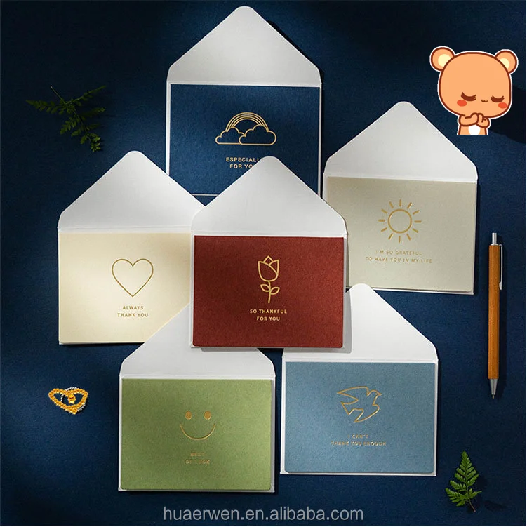 Customized gift cards and envelopes professional thank you for your purchase cards for shopping