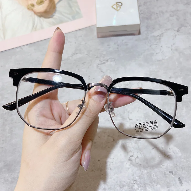 Anti Blue Light Computer Blue Light Blocking Glasses Custom Logo Optical Frame Big Frame Glasses Frames