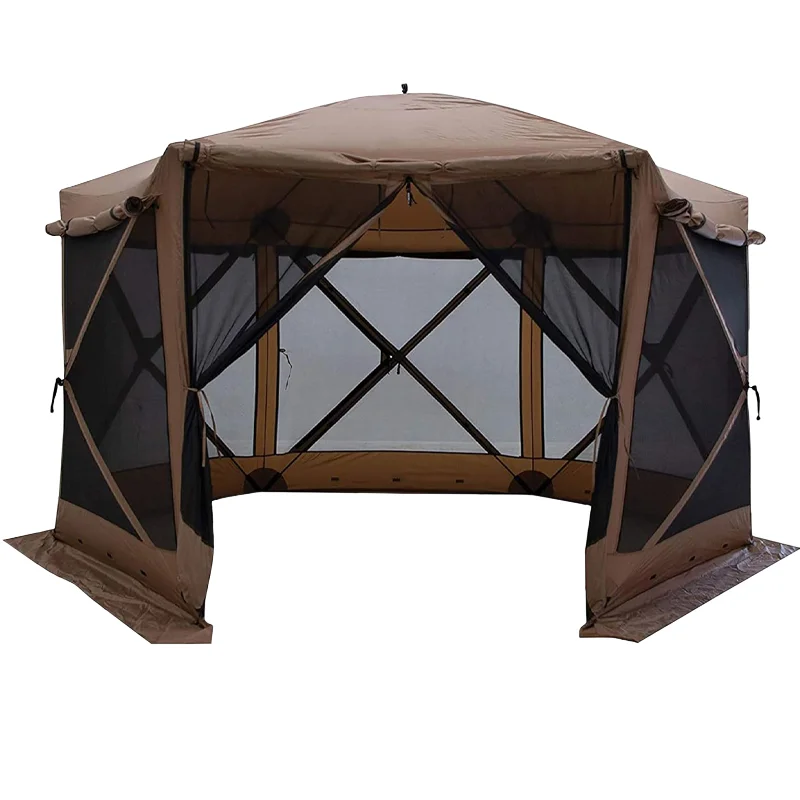 Factory custom high appearance level portable high stability easy to build waterproof windproof camping pergola tent