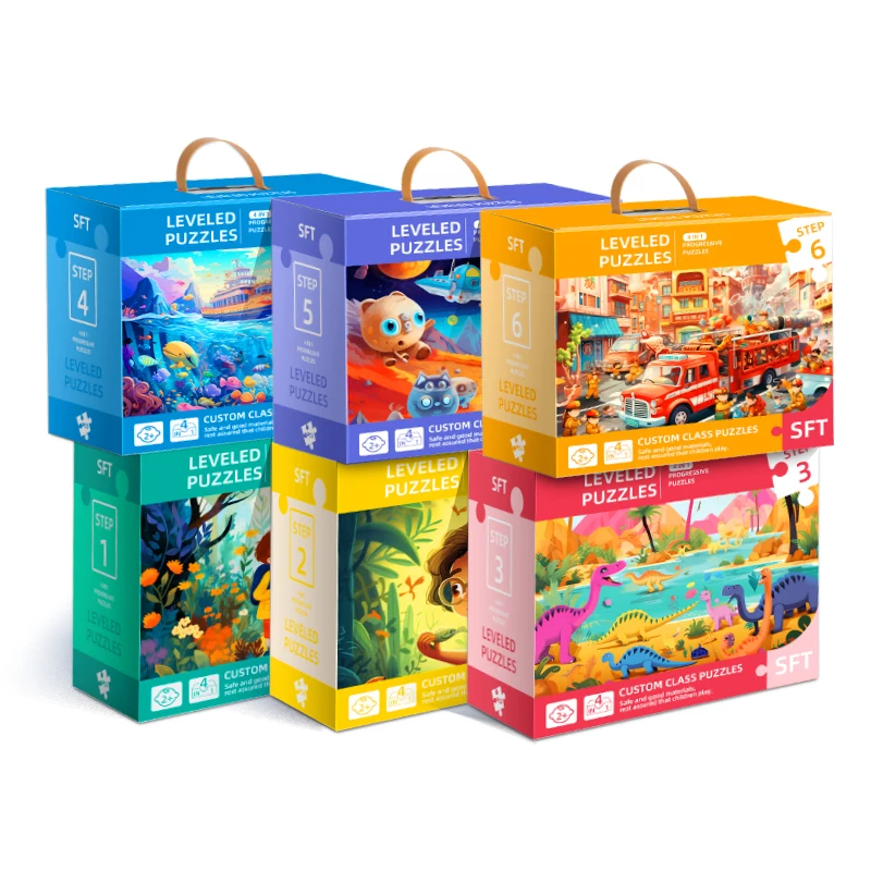 Hight Sale Biodegradable Customized Kids Jigsaw Puzzle Paper Jigsaw Puzzle Board Custom Jigsaw Puzzles Sets