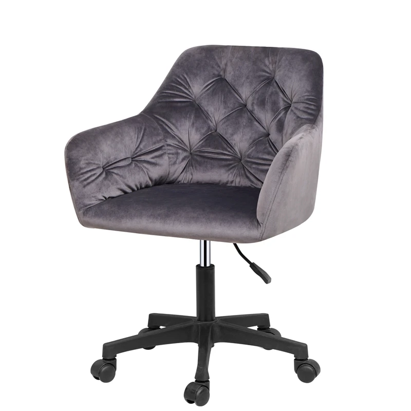 Modern Home Office Velvet Task Chair Swivel Lifting Armchairs Adjustable Height Office Chair