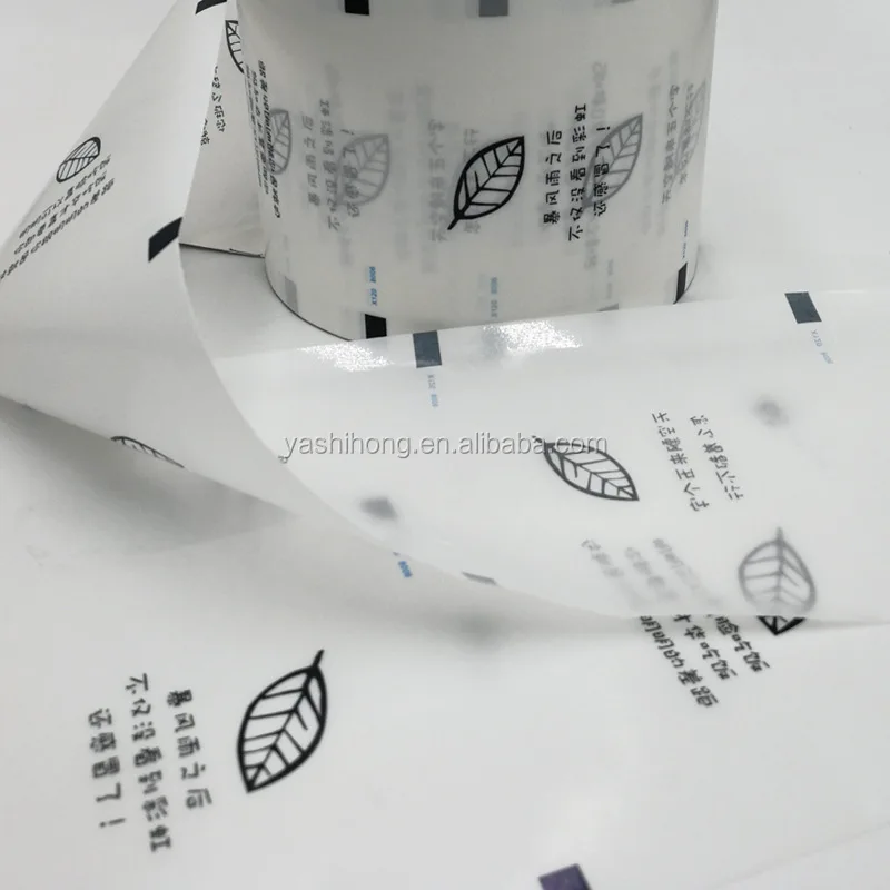 Custom printing Boba Milk tea cup cover paper sealing roll film for sealing machine