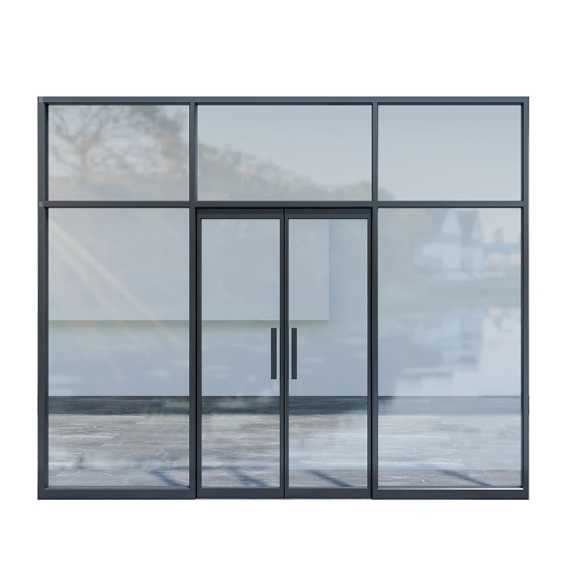 Born Latest Design Popular Explosion Giant Indoor Glass Partition Swing Chair Out Door Office Silent Casement Door