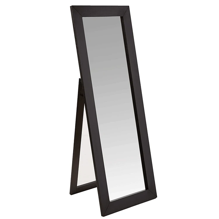 
Stand Dressing Mirror Large Home Furnishings Beveled Frame Floor Mirror 