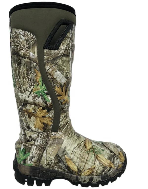 Knee High Neoprene Camo Hunting Boots With 400G Thinsulate