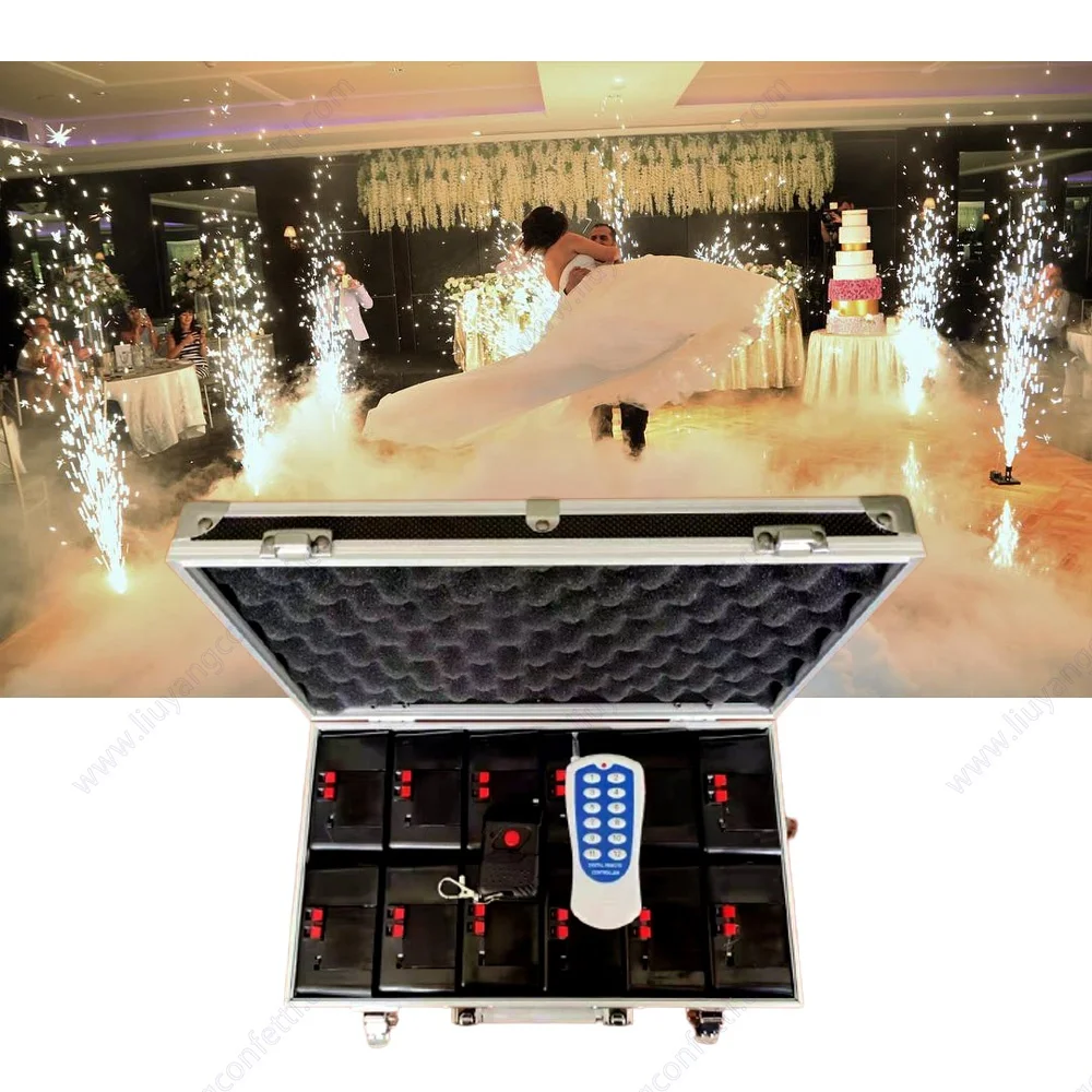 12 pcs receiver fireworks firing system for stage indoor cold fountain