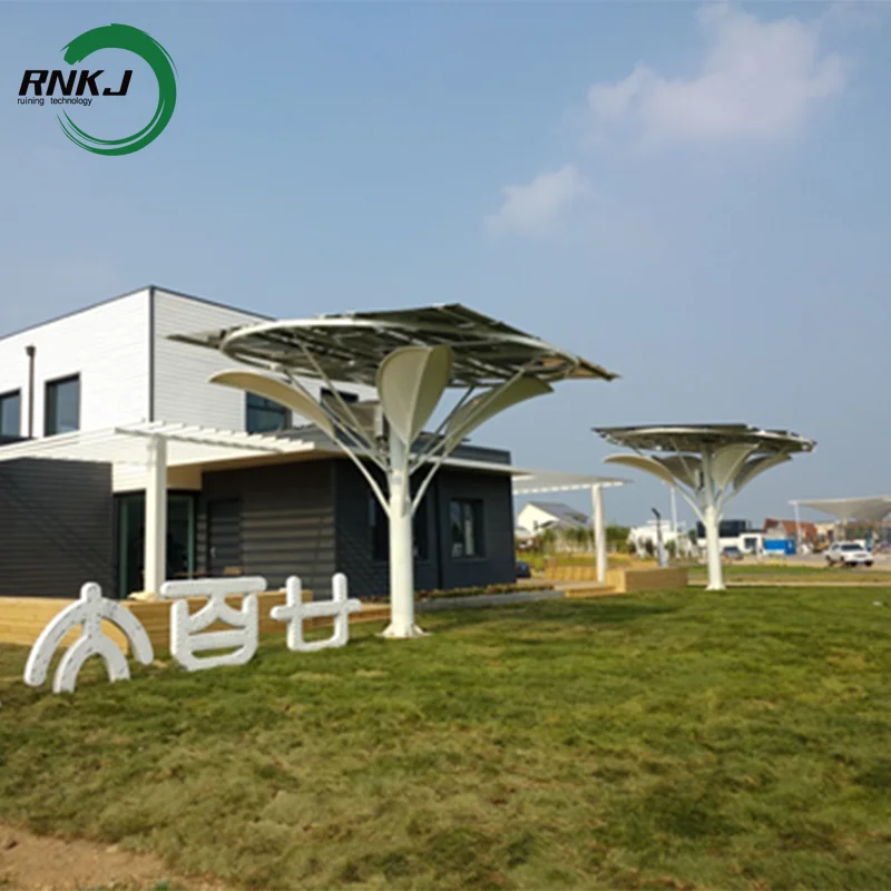 RNKJ customised street lights transducer technology a cell converts sunlight photovoltaic tree