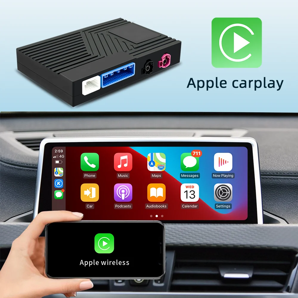 Wireless Carplay Android Auto For Bmw 1 3 5 6 Series X5 X6 12-17 Mini Mirror Link Airplay Radio Car Play Nbt System Upgrade