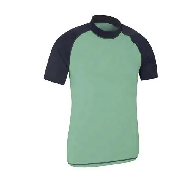 good quality short lycra surf shirt swimming mixed color durable summer surf rash guard