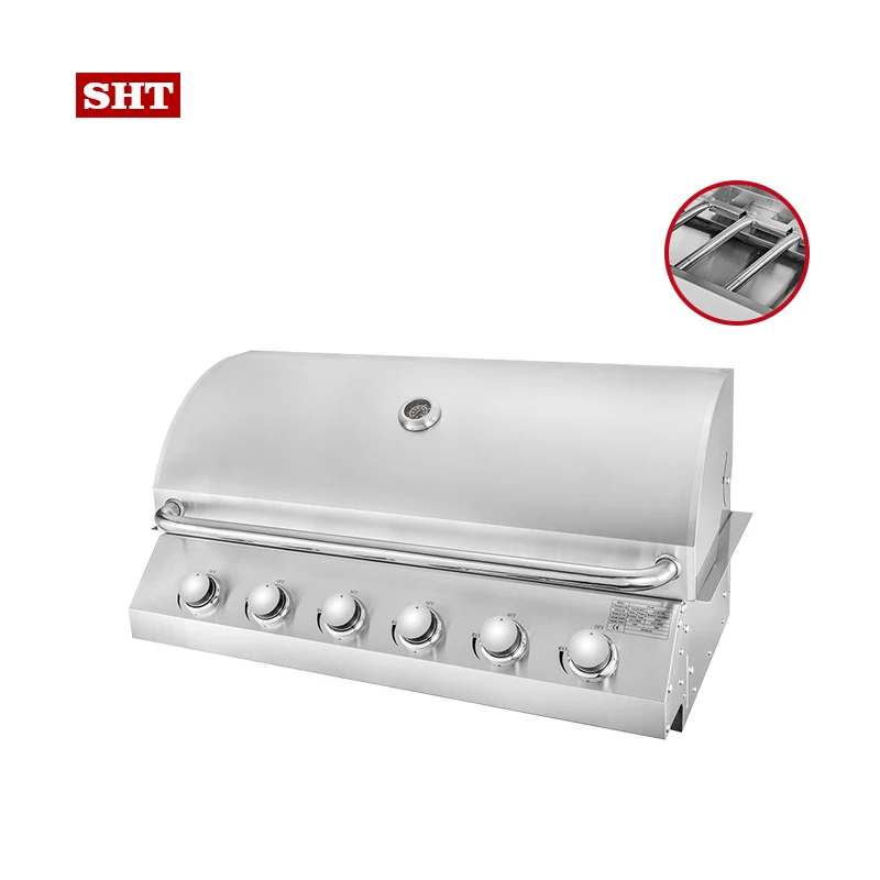 Barbecue Built in Gas Chicken Rotisserie Machine Garden Commercial Bbq Grill
