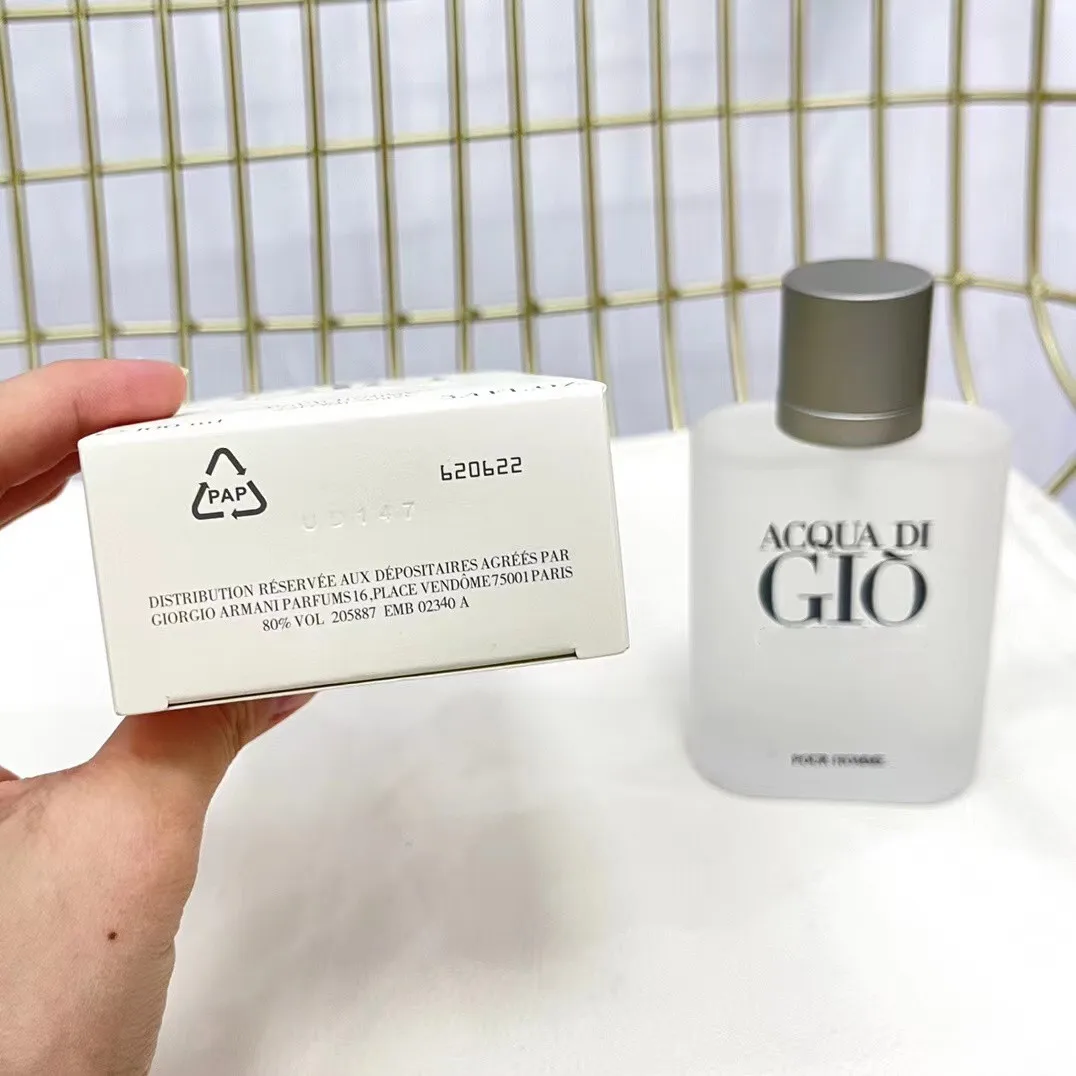 Wholesale Price Best Quality 100ml Eau De Toilette Pour Homme Natural Sapry With Lasting Long Aqua Di Gio Perfume for Men