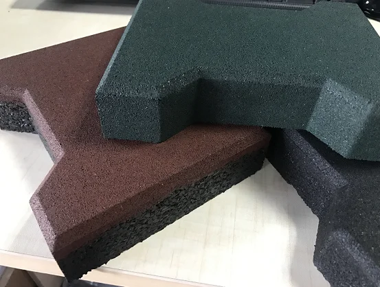 H shape bone pavers rubber bon tile dog rubber tile