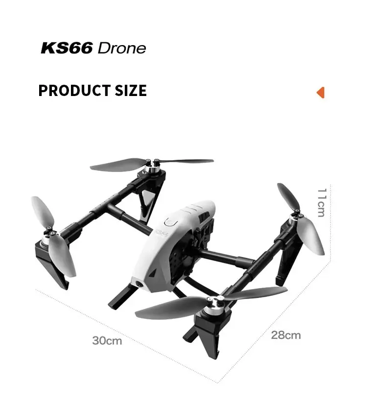 KS66 drone with 6K HD Camera 2.4G optical flow brushless drone dual lens WIFI professional aerial camera rc drones Quadcopter