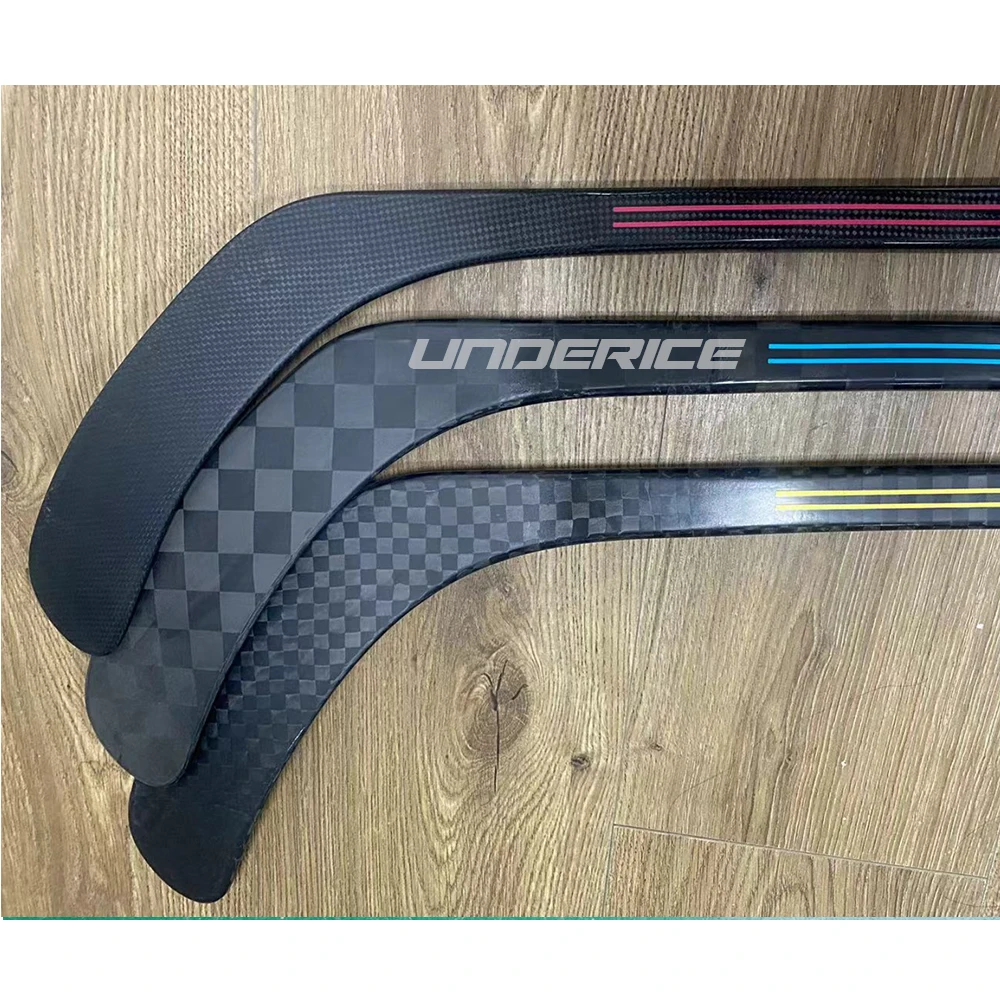Underice Wholesale Oem Carbon Fibre Top Quality Hockey Stick 325G Super Light Adult Kid Mini Goalie Bulk Hockey Sticks