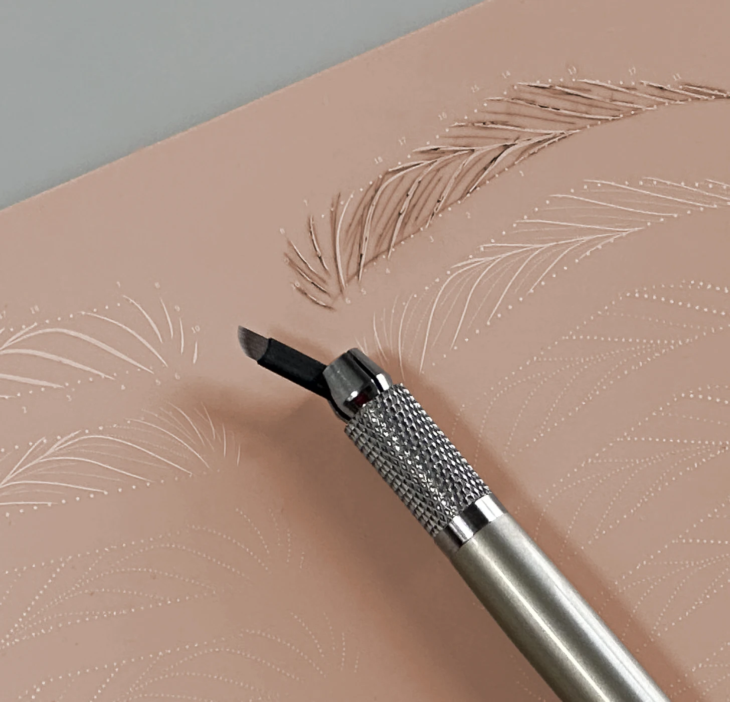 15*20cm*1.5mm 75G 3D Double Side Silicone eyebrow microblading pmu tattoo supplies Practice Skin Permanent Makeup Training Tool