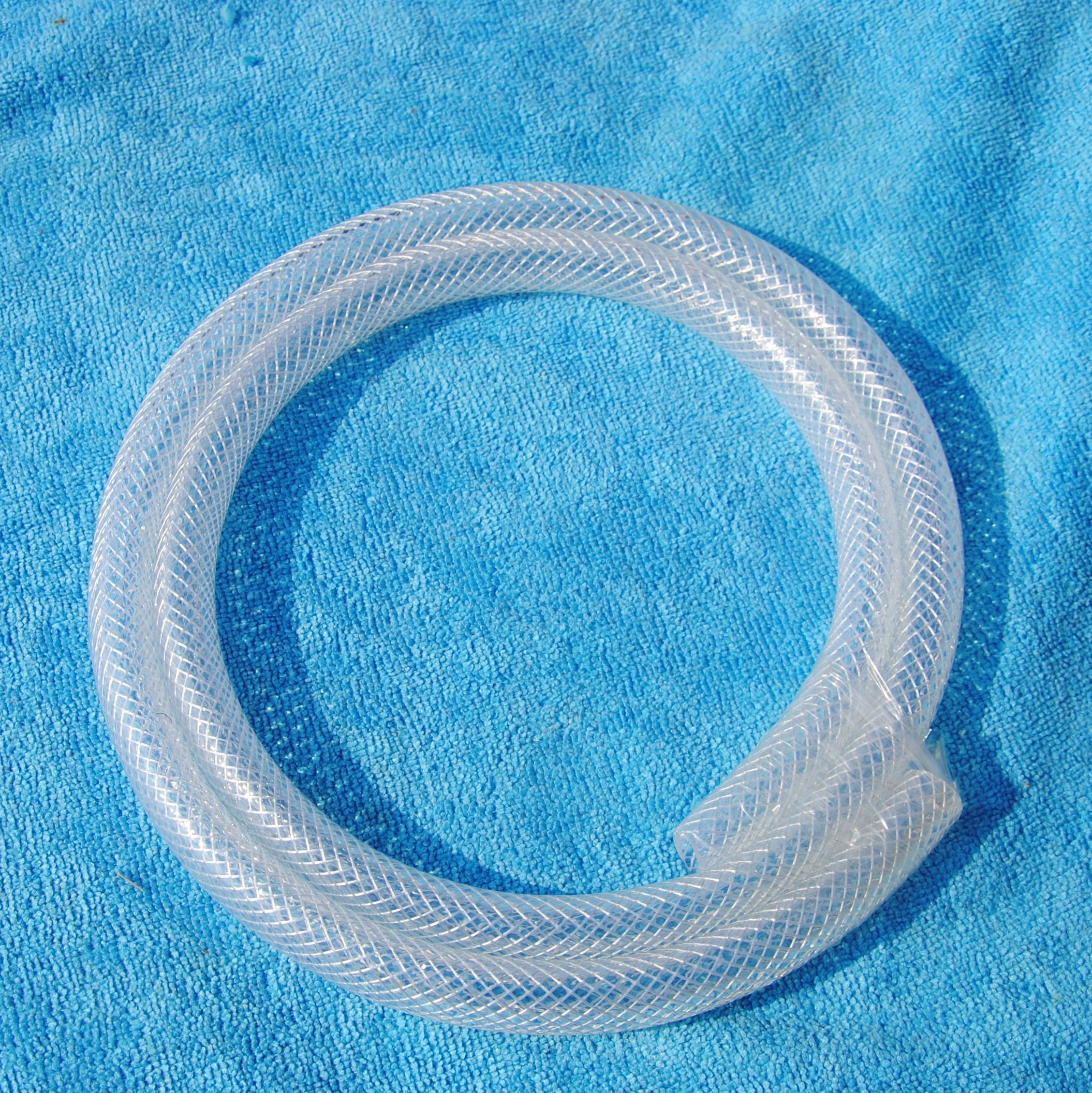 JG Clear Swimming Pool PVC Clear Hose Pipe Non Smell Fiber Braided PVC Garden Water Hose