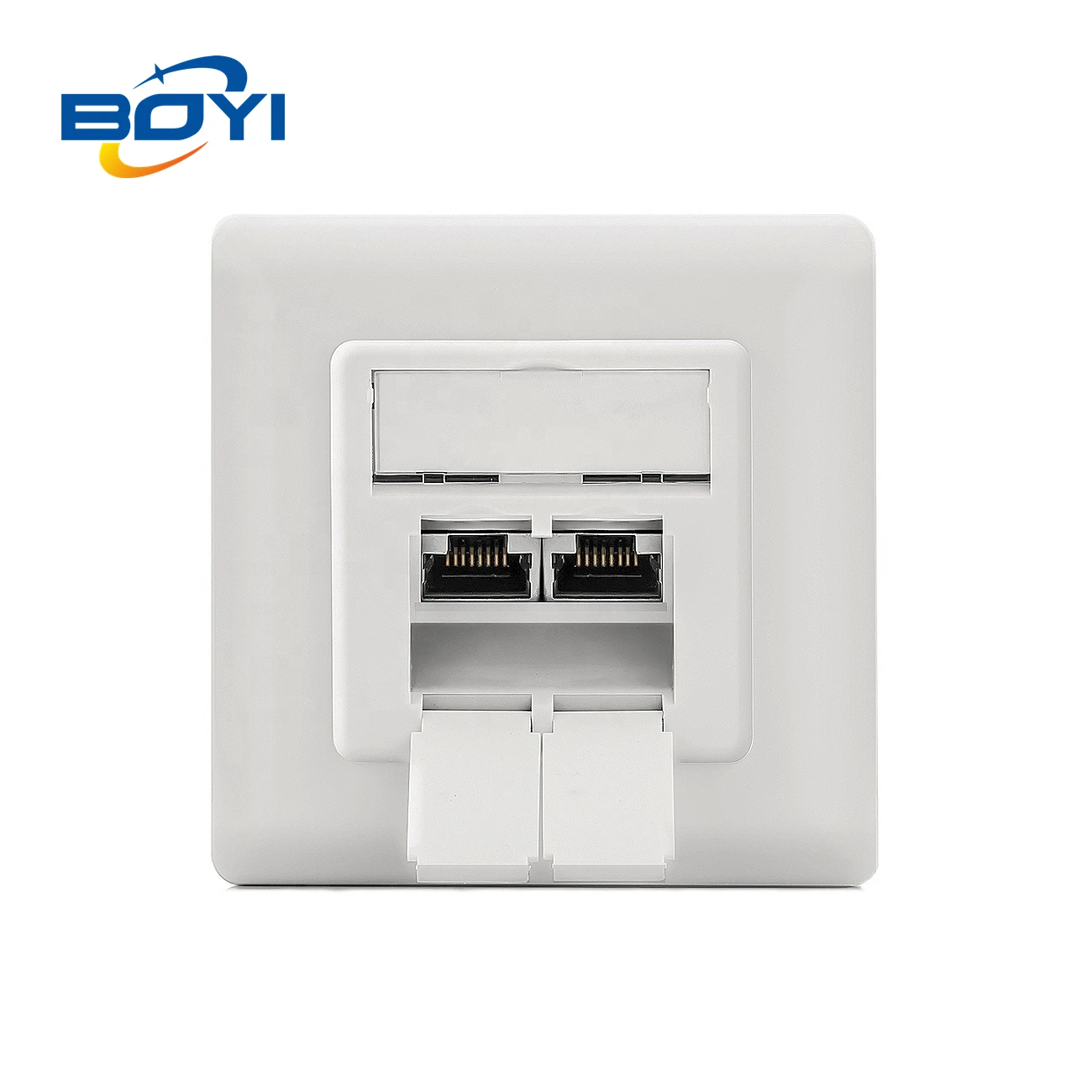  Boyi дизайн совместимая настенная пластина 80x80 немецкого типа лицевая с 50x50 Центральная двойные 2 порта С Пылезащитным