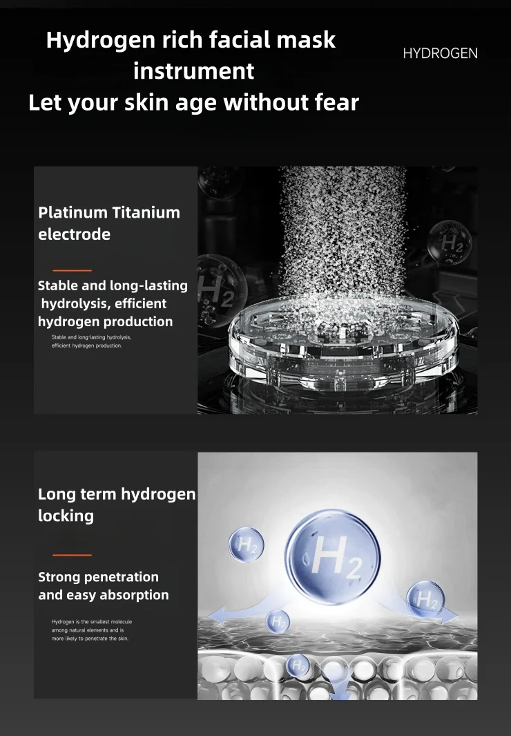 Moneng Factory Direct Sale 2024 New Design Hydrogen Face Mask