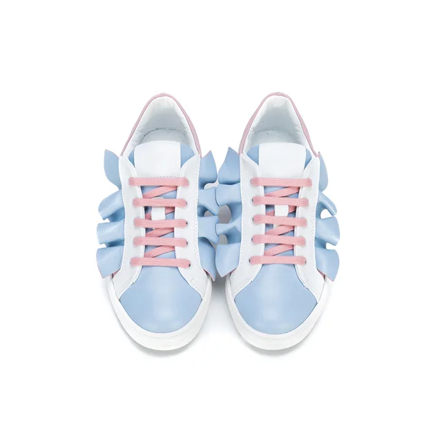 Удобные детские кожаные кроссовки Choozii из микрофибры для девочек зимняя обувь на шнуровке Детские повседневные бега плоской подошве от