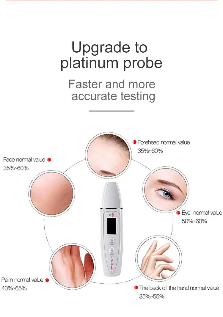 Bowket Personal Care Lcd Display Skin Care Tester Detector Face Care Monitor Home Use Skin Analyzer Machine Facial