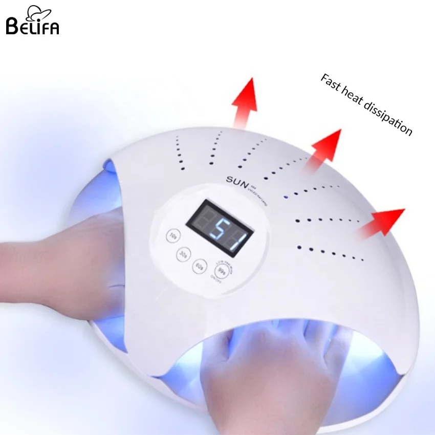 Оптовая торговля СТМ логотип перезарядки машинка для стрижки 48 Вт с двумя руками и защита от солнца УФ светодиодная Сушилка ногтей белый розовый гель комплект вентилятор
