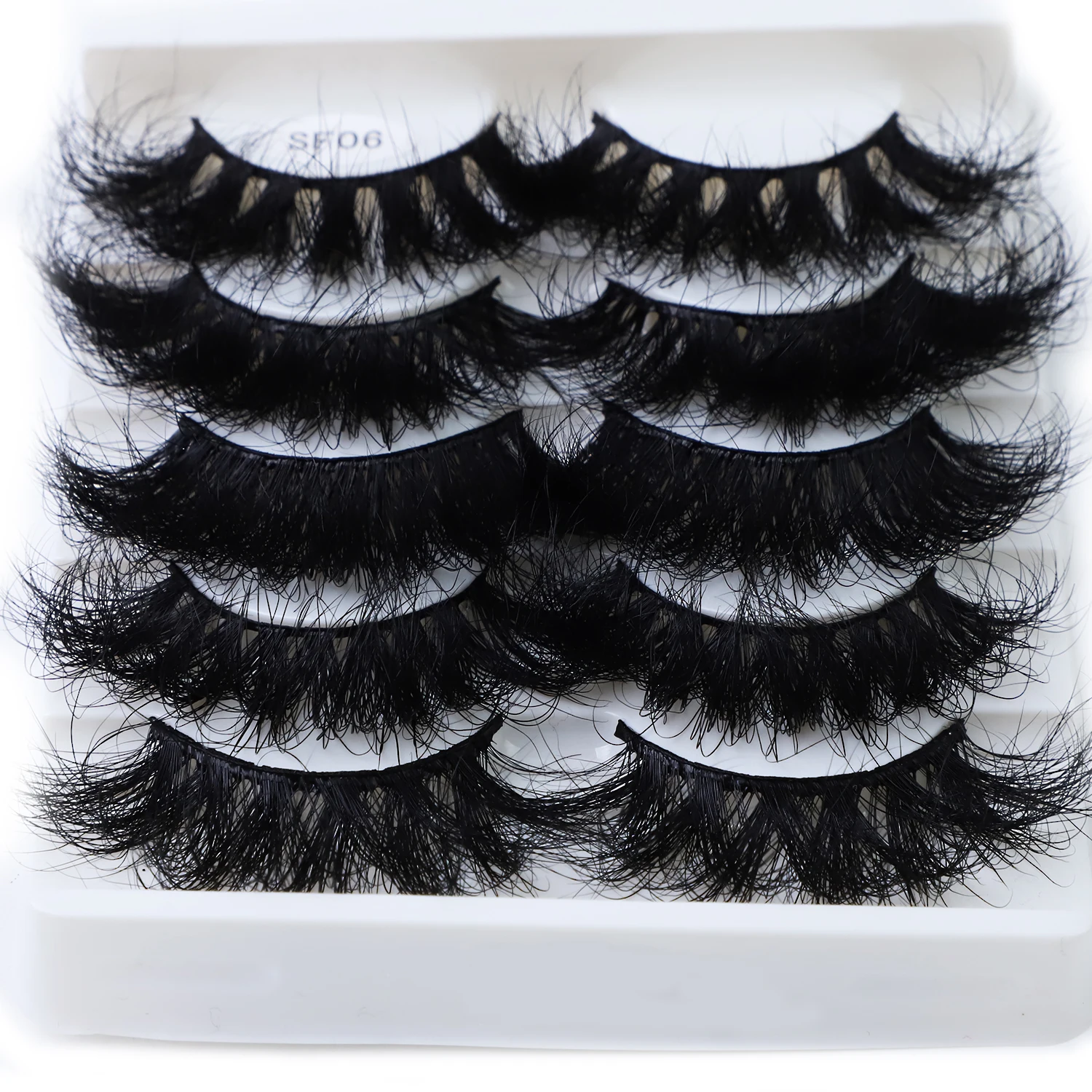 Wholesale Handmade 100% Siberian Real Fur Lashes 5d 25mm Mink Eyelash Lashes