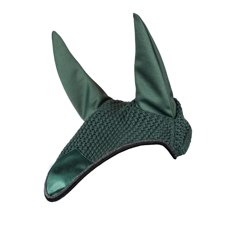 Top Quality Equestrian Products Horse Riding Ear Bonnet Customization Hand Knitted Mesh Horse Fly Veils