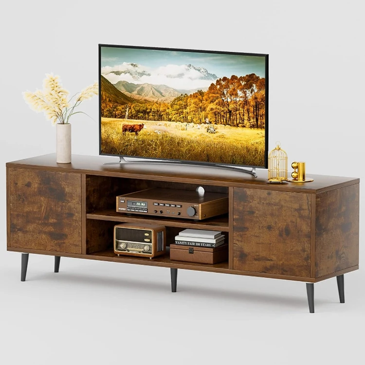 Luxury tv cabinet stand modern mdf plywood tv rack cabinet living room