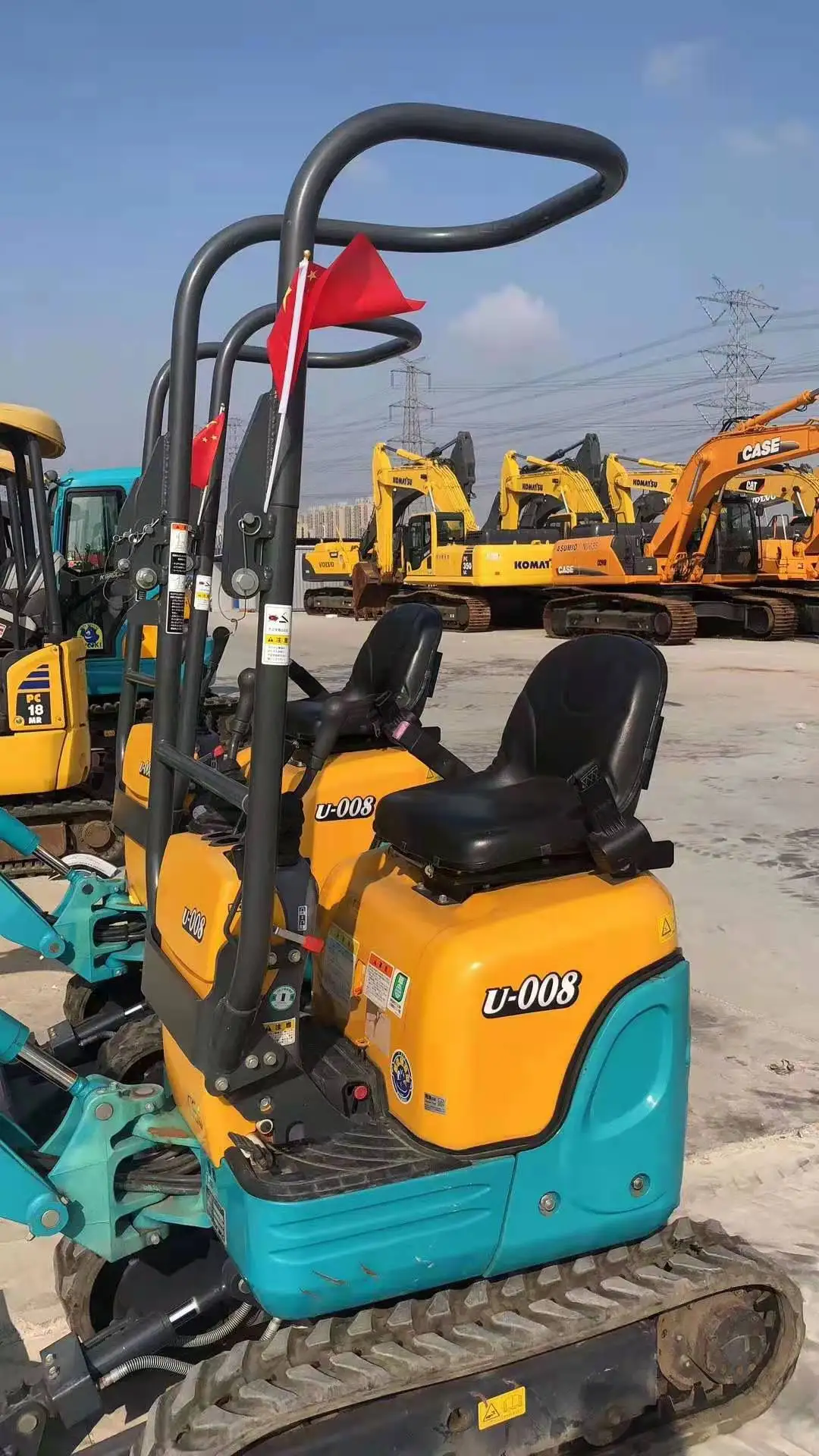 used mini excavator Kubota U008-3 hydraulic 1 ton track digger cheap price with 1 year warranty after sales original Japan