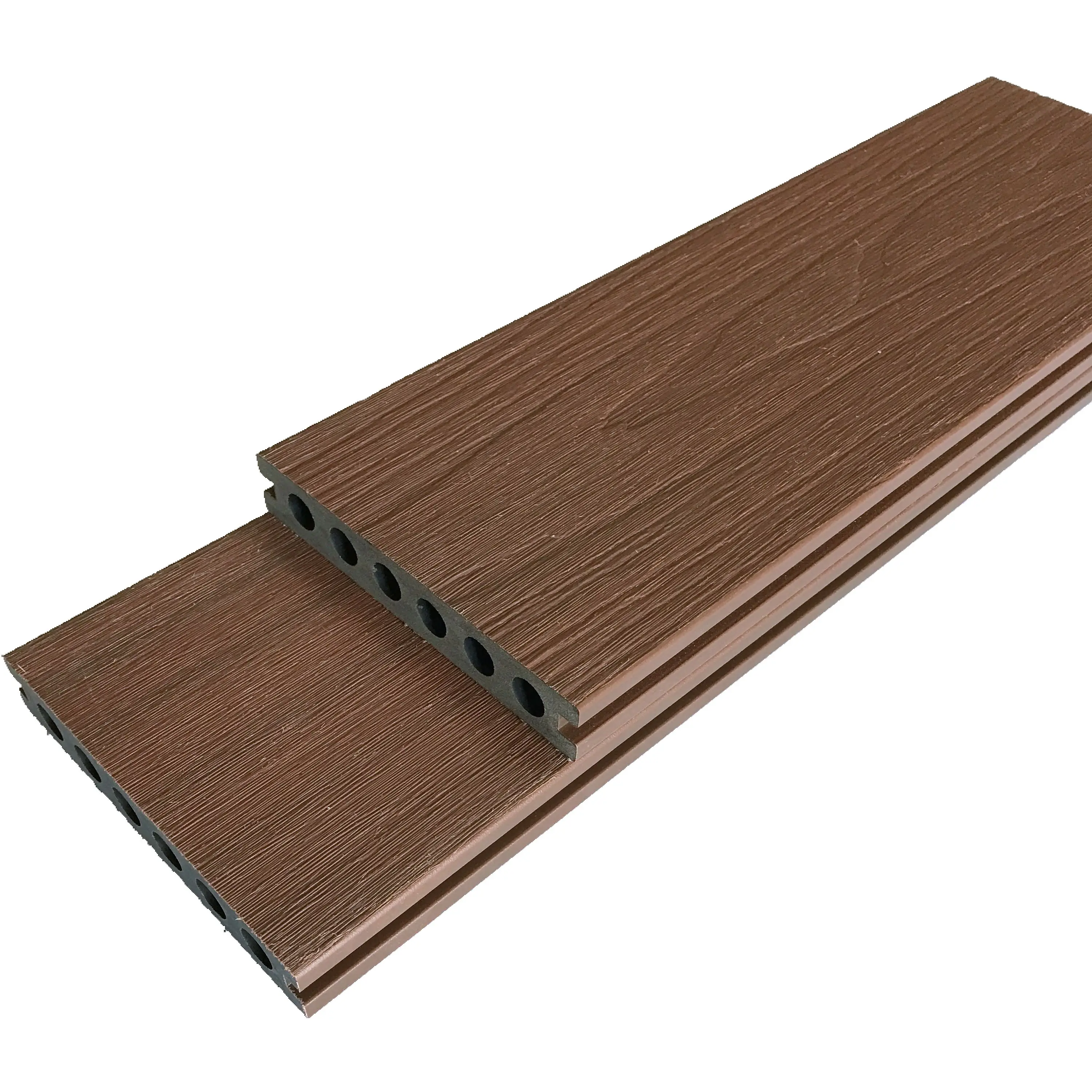 Durable WPC Wood Plastic Composite Extrusion Technology Outdoor Co Extrusion Decking Flooring 138*23mm