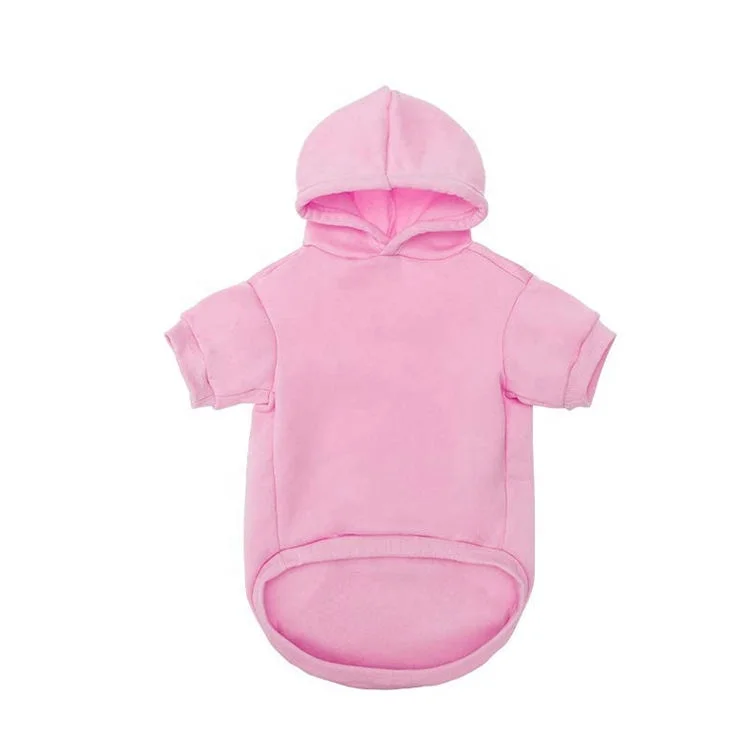 Blank Dog Clothes Sweater Wholesale Winter Comfortable 100% Cotton Warm Dogs Cloth Pet Multi Color Hoodie Custom Logo