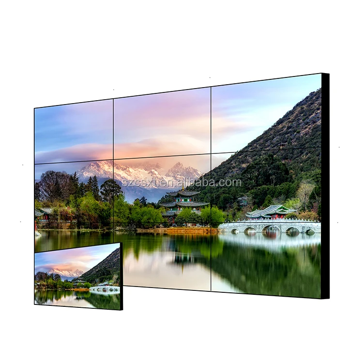 
2x2,3x3 55' inch lcd video wall ,ultra narrow bezel 46' inch lcd video wall 2x2 2x3 3x3 1.7mm multi screen video wall 