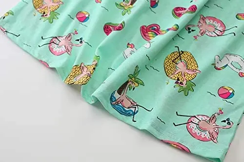  Ночная рубашка QuanZan на заказ Топ Amazon женские футболки ночная с коротким рукавом одежда для сна большого размера мультяшным