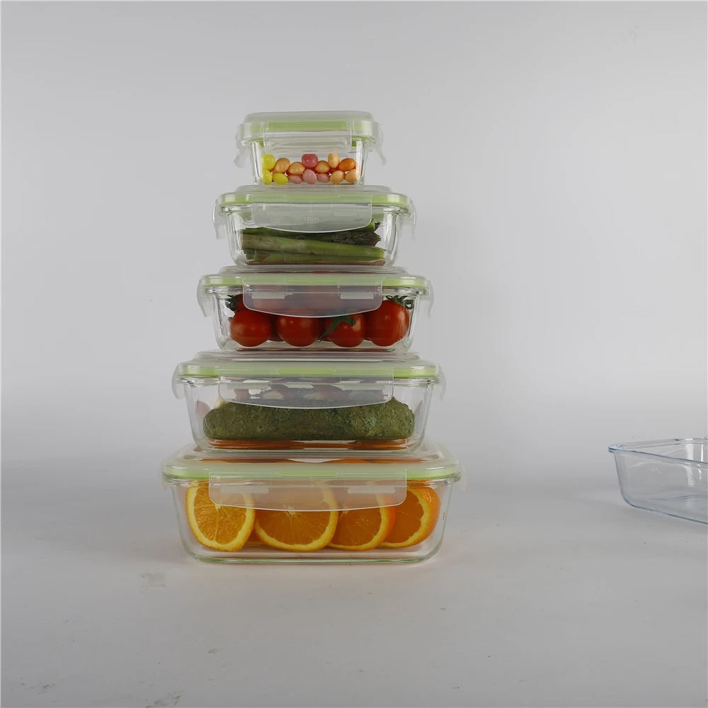 Manufacturer High Quality glass food container Storage Box